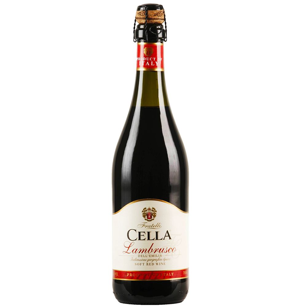 FRIZANTE CELLA LAMBRUSCO TINTO C/CORCHO 750ML