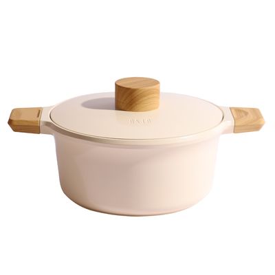 DREAMCHEF OSLO CAZUELA C/TAPA MARFIL 22CM