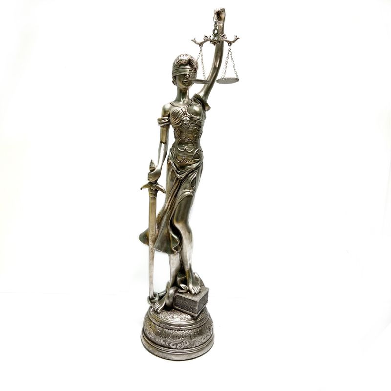 ESTATUA DAMA DE LA JUSTICIA - RESINA 74CM