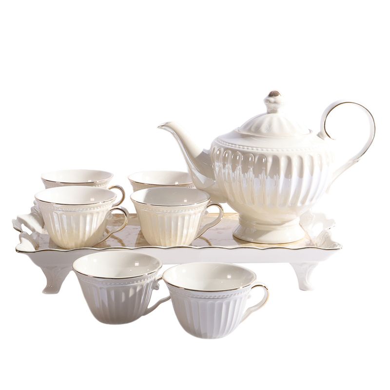 JUEGO DE PORCELANA  PARA TÉ Y CAFÉ 8PZ