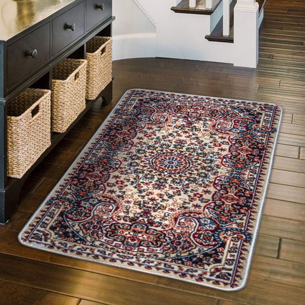 TAPETE TURQUOISE 720PES BEIGE 50X90