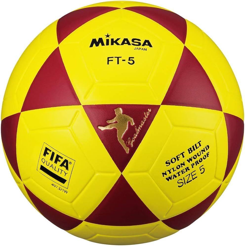 PELOTA DE FUTVOLEI MIKASA AMARILLO CON ROJO NR7
