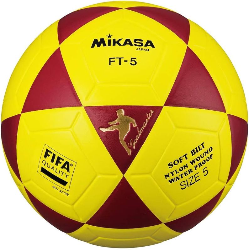 PELOTA DE FUTVOLEI MIKASA AMARILLO CON ROJO NR7