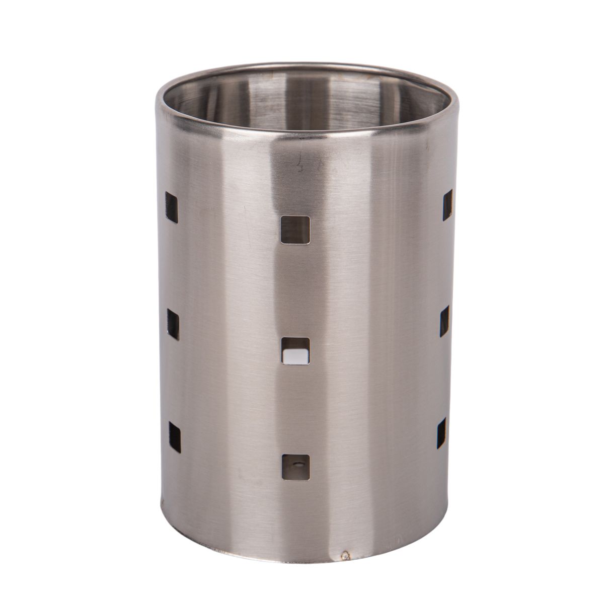 PORTA CUBIERTOS COLADOR REDONDO ACERO INOX 10X14CM