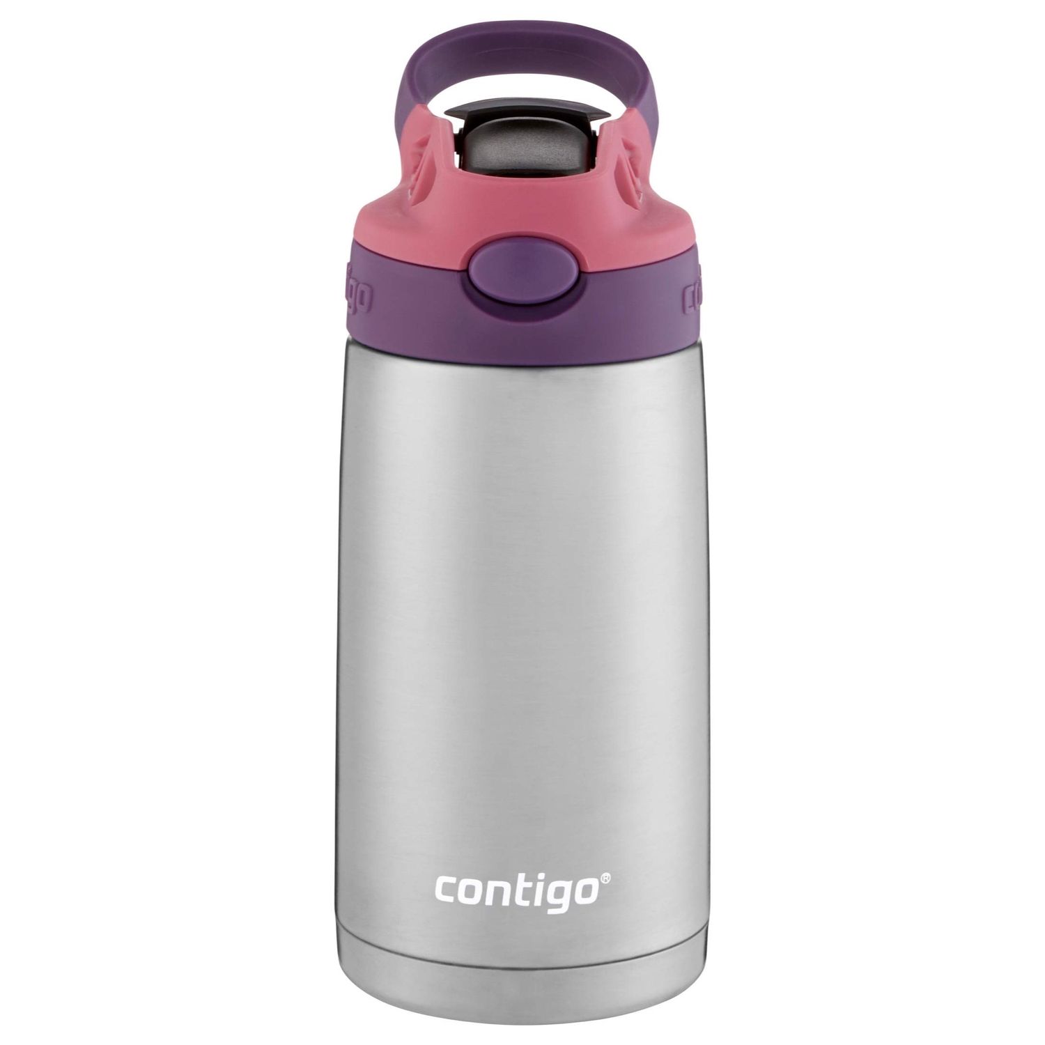 BOTELLA TERMICA CONTIGO KISS LILA C/ROSA 384ML
