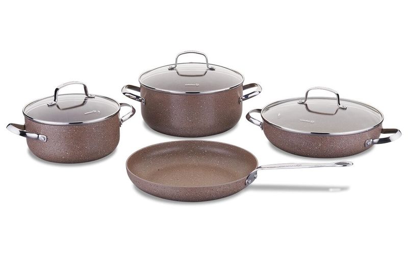 JUEGO DE OLLA KORKMAZ BROWNI A2900 7 PCS
