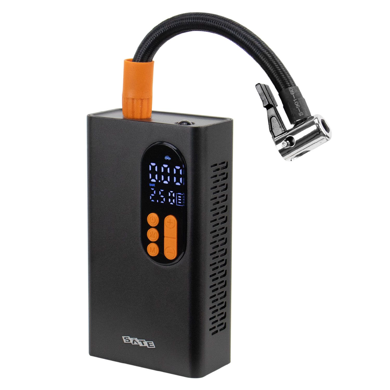 MINI COMPRESOR DE AIRE SATELLITE A-MP8 80W PORTÁTIL  NEGRO