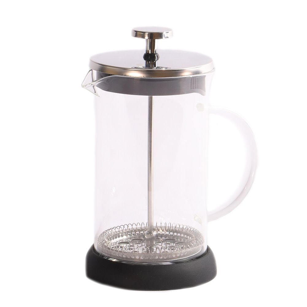 CAFETERA PRENSA FRANCESA VIDRO 700ML TAPA INOX.