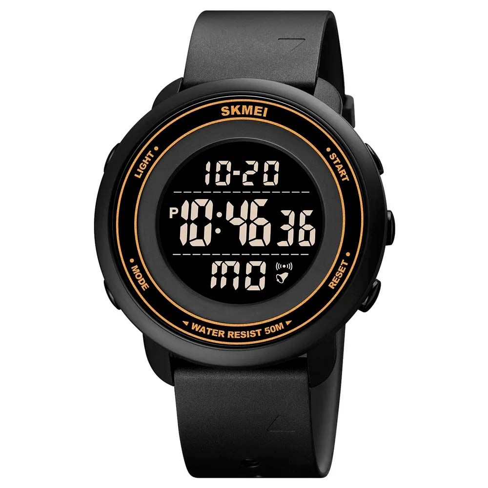 RELOJ UNISEX DIGITAL SKMEI 1736 BKGD - NEGRO DORADO