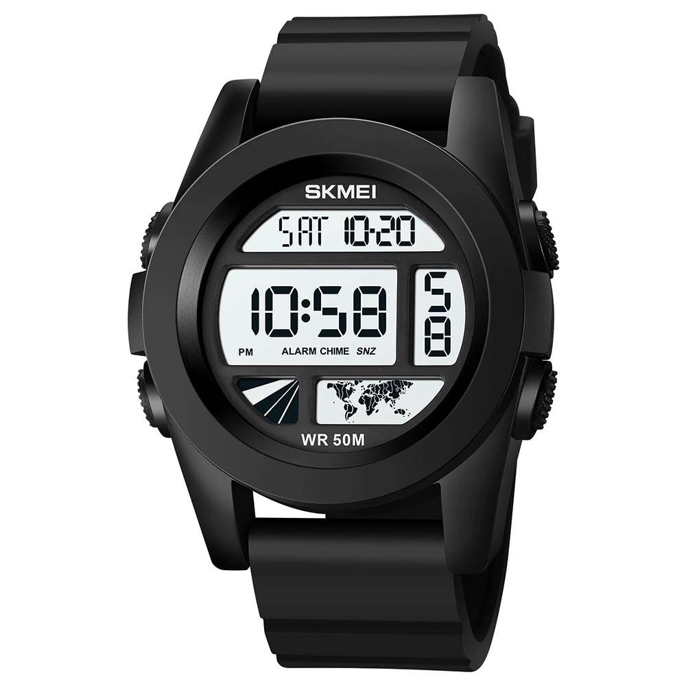 RELOJ UNISEX DIGITAL SKMEI 1906 BKWT BLACK WHITE 