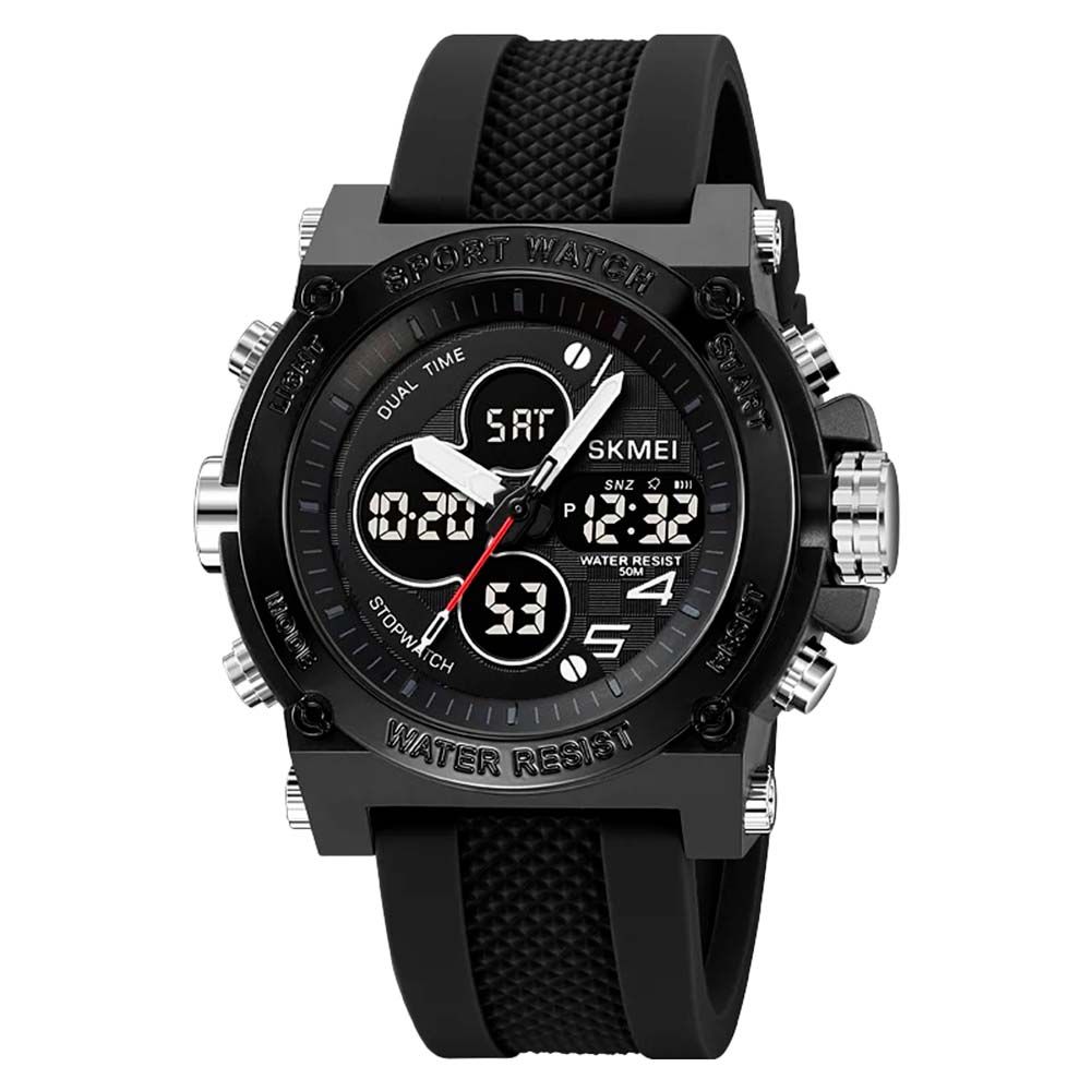 RELOJ UNISEX SKMEI 2065 ANALÓGICO Y DIGITAL BKBK - NEGRO
