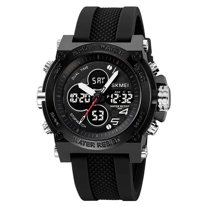 RELOJ UNISEX SKMEI 2065 ANALÓGICO Y DIGITAL BKBK - NEGRO