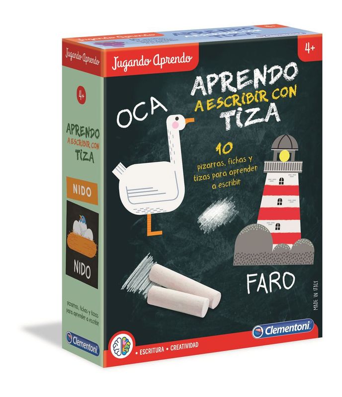 CLEMENTONI APRENDO A ESCRIBIR CON TIZA 4+