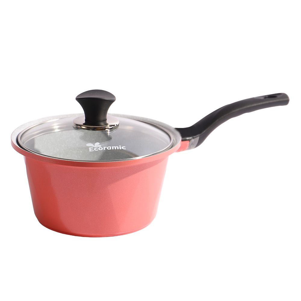 ECORAMIC CACEROLA CERAMICA C/TAPA 18CM ROSA
