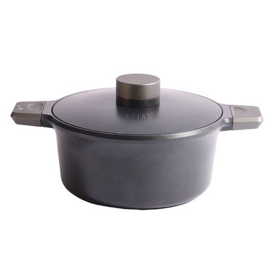 DREAMCHEF OSLO CAZUELA C/TAPA NEGRO 22CM