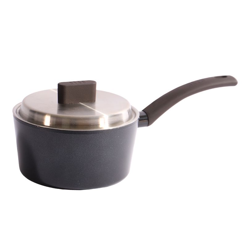 DREAMCHEF OSLO CACEROLA C/TAPA NEGRO 18CM