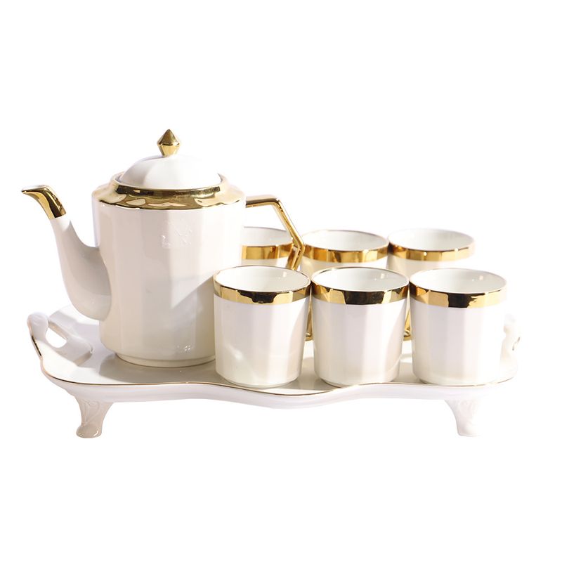 JUEGO DE TAZA CON TETERA Y BANDEJA 8PZS