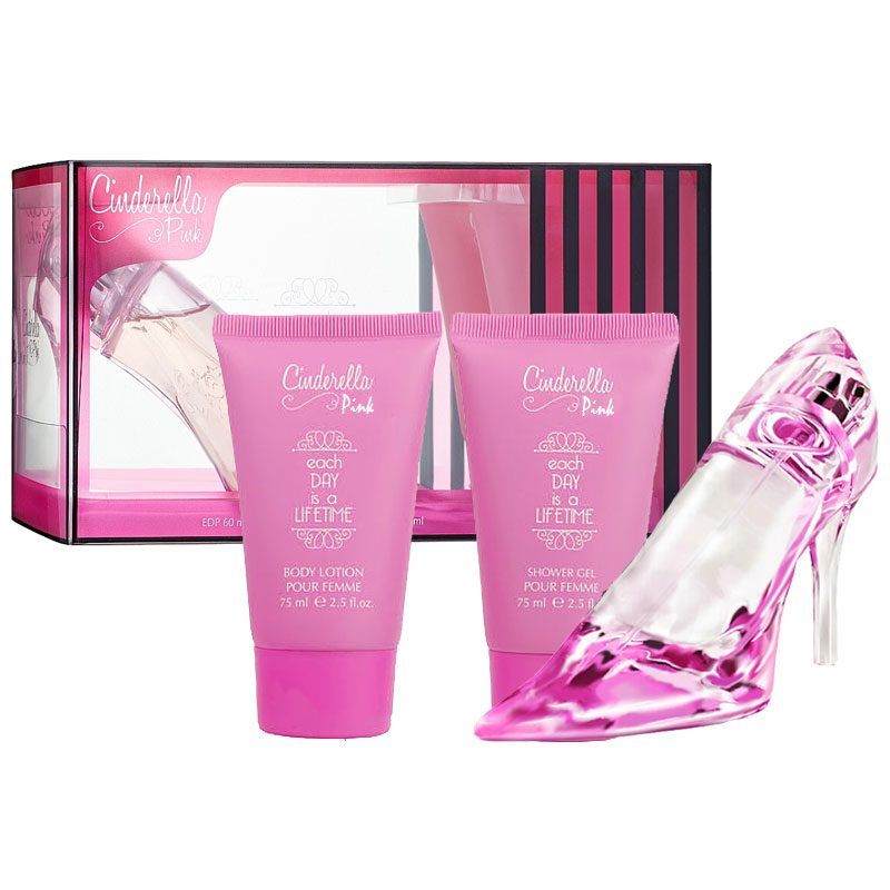 KIT FEMENINO OMERTA CINDERELLA PINK  60ML+BD 75ML+ G 75ML