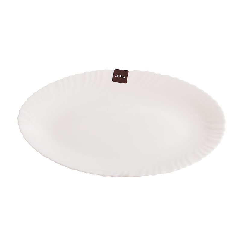 BANDEJA DE VIDRIO OVAL 27X35CM