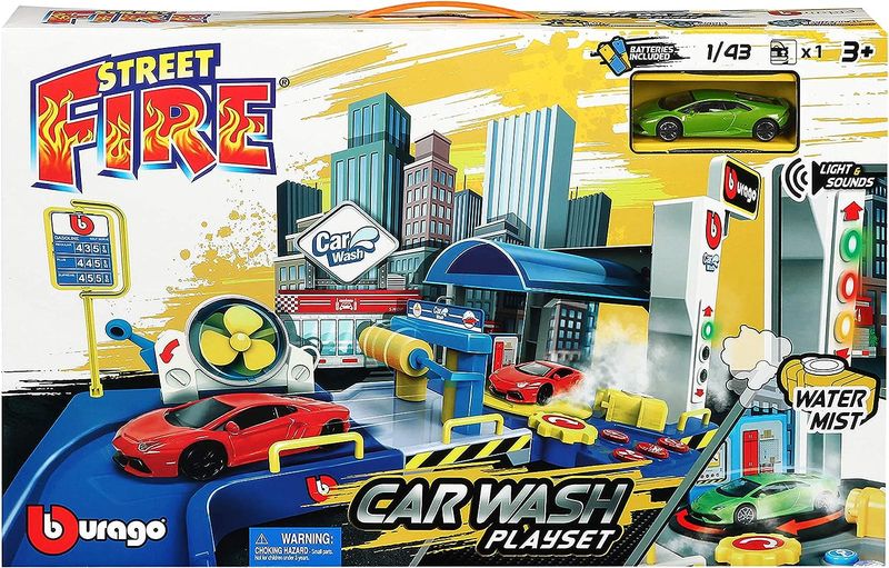 BBURAGO 1:43 STREET FIRE CAR WASH