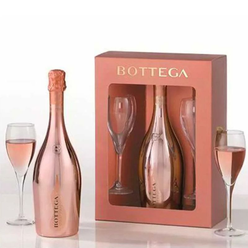 ESPUMANTE BOTTEGA ROSE GOLD C/2 TAZAS