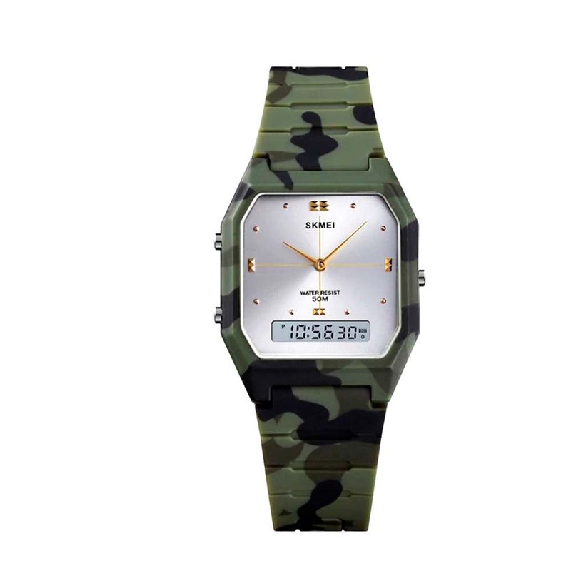 RELOJ MASCULINO ANALOGICO SKMEI 1604 GRCM VERDE