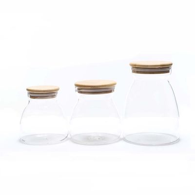 POTE DE VIDRIO 450ML,700ML,1100ML C/3PZS