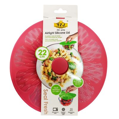 TAPA DE SILICONA MULTIUSO 22CM ROSA