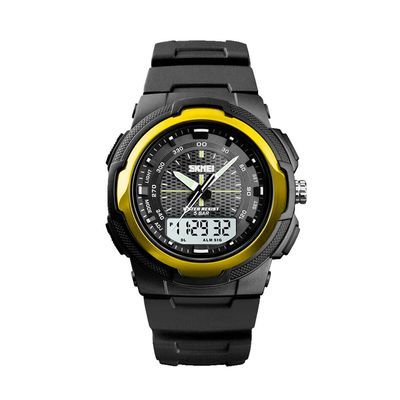 RELOJ MASCULINO ANALÓGICO Y DIGITAL SKMEI 1454 NEGRO DORADO