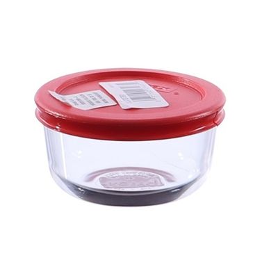 PYREX ST PLUS 1-CUP RED C/TAPA PLAS R