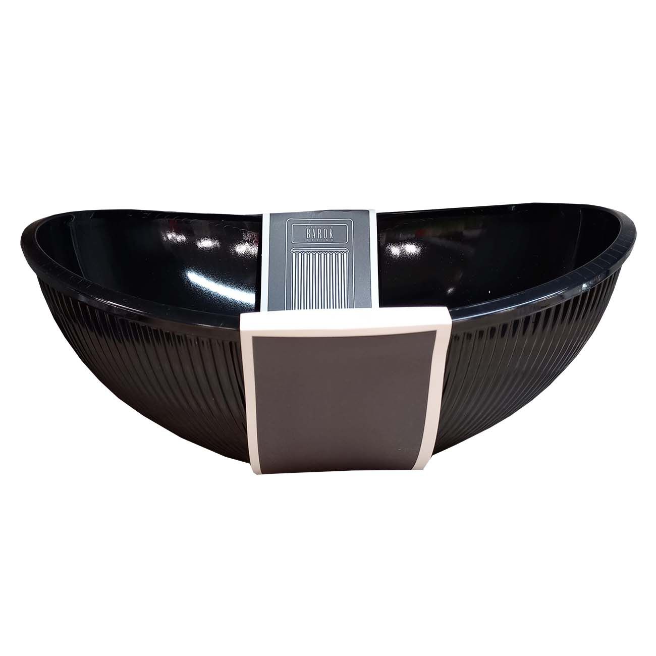 BOWL 3.3LT BAROK ACRILICO NEGRO