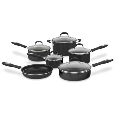 CUISINART JUEGO DE OLLA  11PC NEGRO 