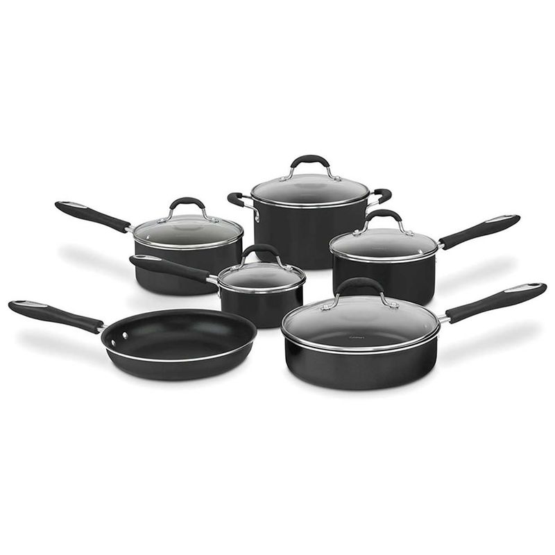 CUISINART JUEGO DE OLLA  11PC NEGRO 