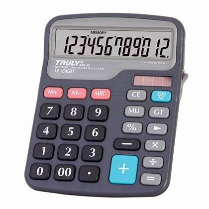 CALCULADORA TRULY 842-12 12 DÍG.GRIS