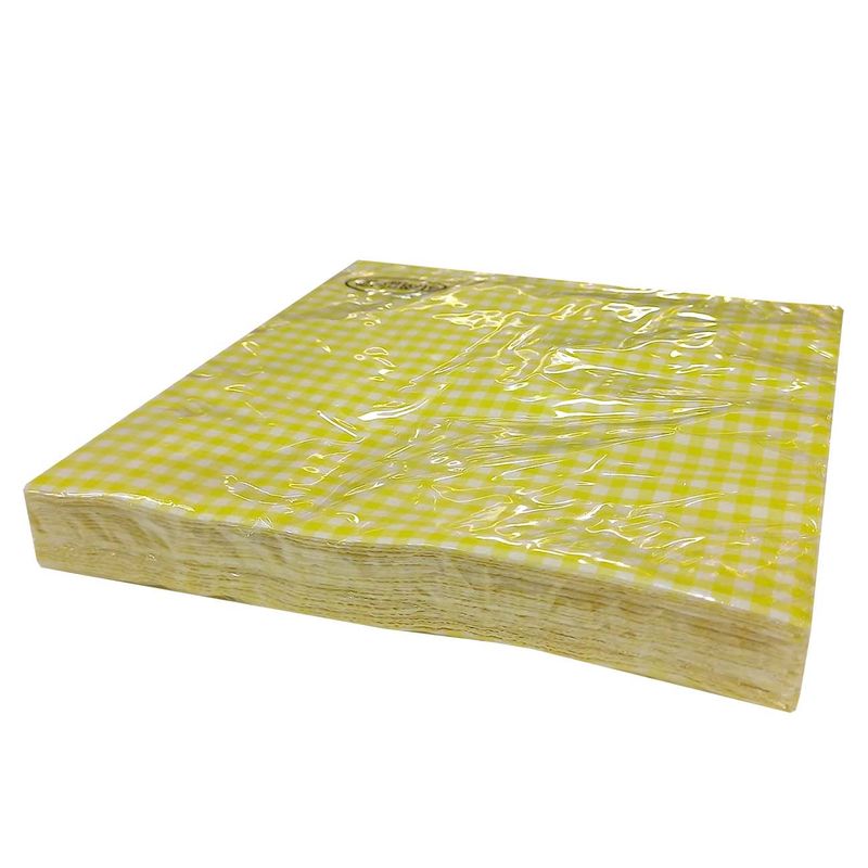 SERVILLETA AMARILLO CUADRITO TI-FLAIR