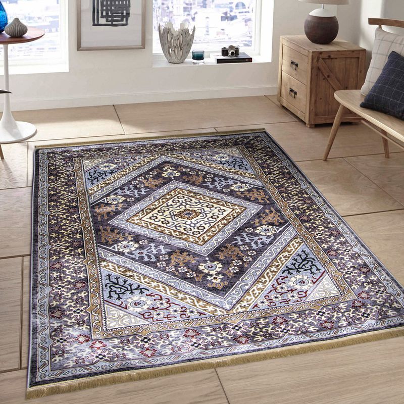 ALFOMBRA TURQUOISE 720PESS GREY 150X230