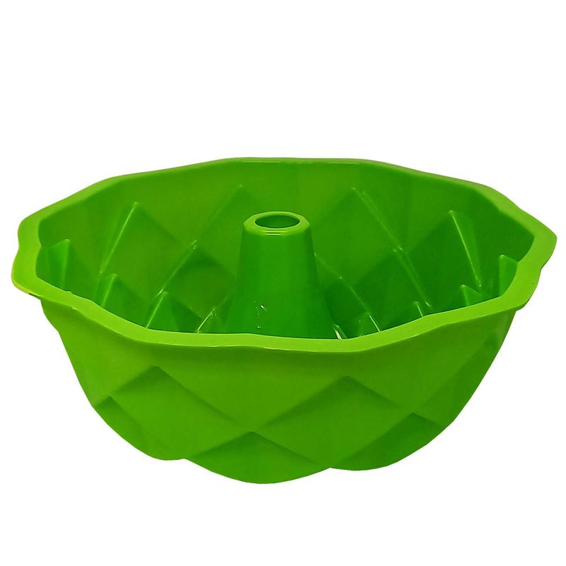FORMA DE SILICONA VERDE P/TORTA 