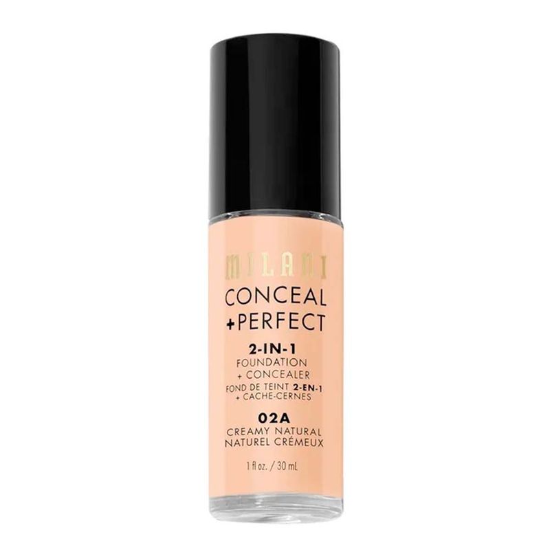 BASE MILANI 2EN1 30ML 02A CREAMY NATURAL 