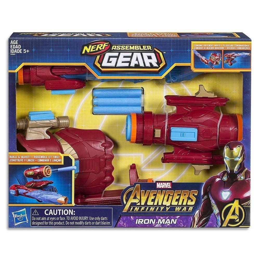 BRACELETE DE DARDOS HASBRO MARVEL NERF AVE3NGERS  ASSEMBLER IRON MAN