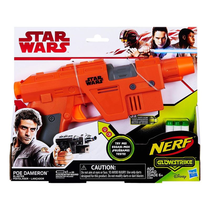 PISTOLA DE DARDOS HASBRO NERF STAR WARS POE DAMERON