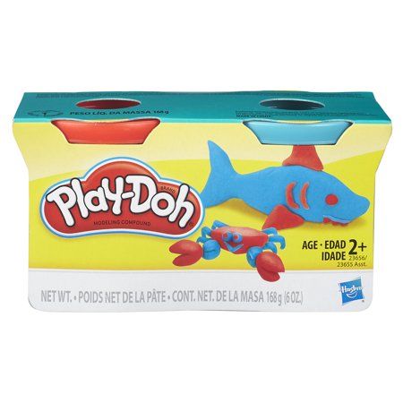 MASA PARA MOLDEAR HASBRO PLAY DOH 2PACK ROJO TURQUESA