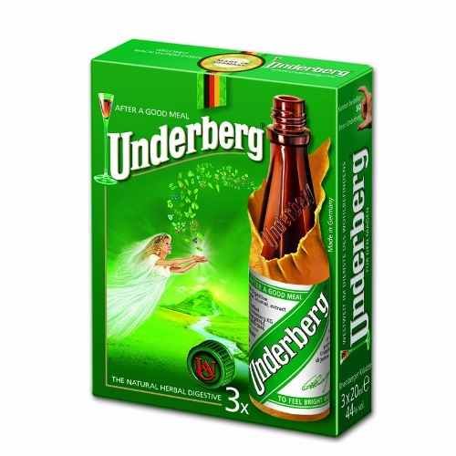 LICOR DIGESTIVO UNDERBERG 3 UNIDADES 20ML