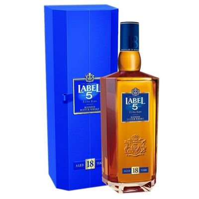 WHISKY LABEL 5 18 AÑOS CON CAJA 700ML