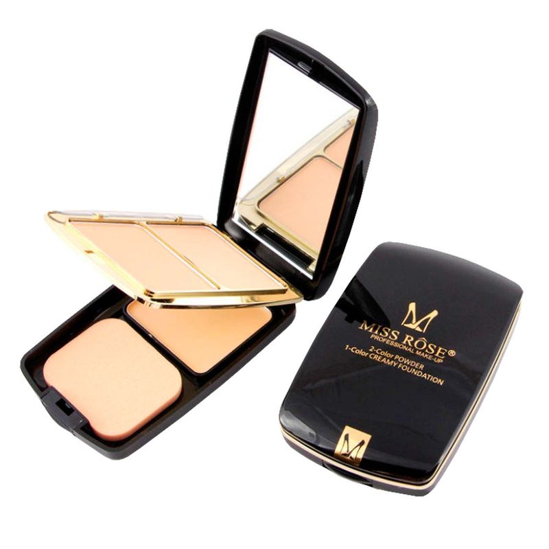 POLVO MISS ROSE COMPACTO 2 EN 1