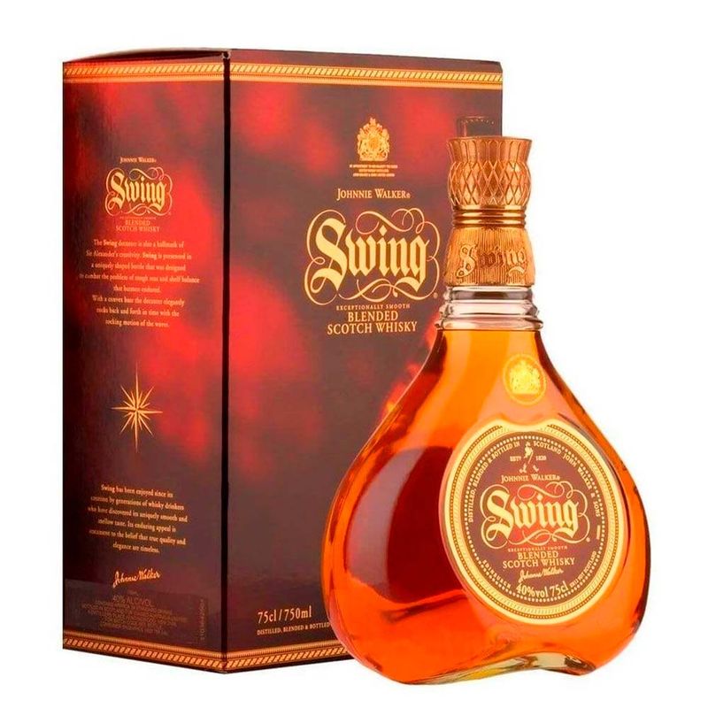 WHISKY JOHNNIE WALKER SWING CON CAJA 750ML