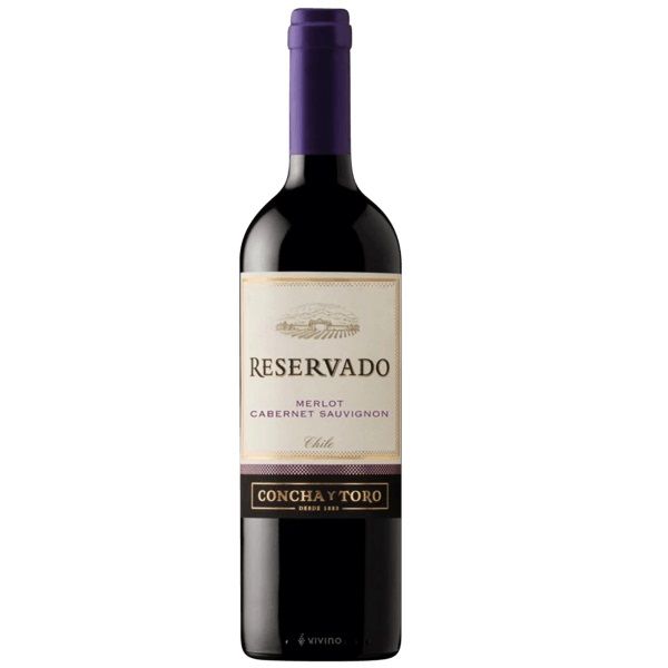 VINO CONCHA Y TORO RESERVADO MERLOT CABERNET SAUVIGNON 750ML