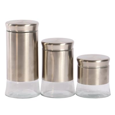 FRASCO DE VIDRIO  CON 3PCS