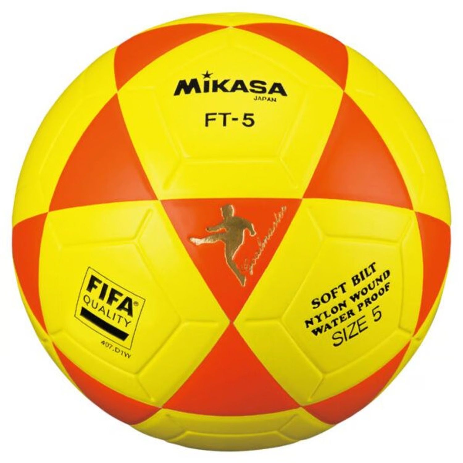 PELOTA DE FUTVOLEI MIKASA AMARILLO CON LARANJA NR8