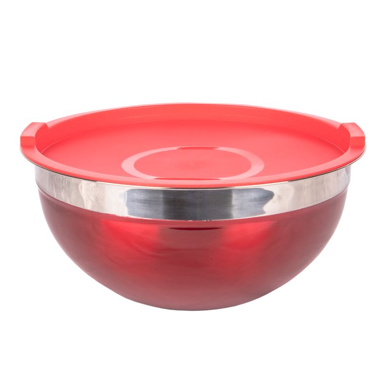 BOWL DE ACERO INOXIDABLE FONDO PREMIUM 26CM COLORIDO
