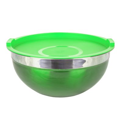 BOWL DE ACERO INOXIDABLE FONDO PREMIUM 24CM COLORIDO